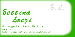 bettina laczi business card